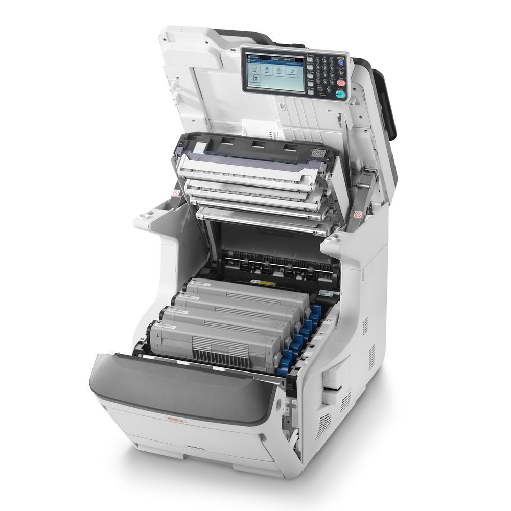 OKI MC883dn A3, МФУ, лазерное, цветное, 20стр/мин, 1200dpi, 800МГц, 1260Мб, 250Гб, 100АПД, USB/Ethernet,(45850304)