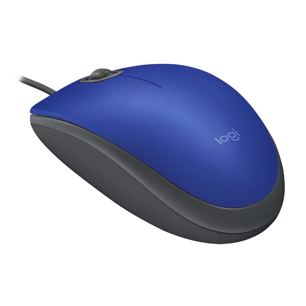 Мышь Logitech M110 Silent Blue синяя, оптическая, бесшумная, 1000dpi, USB 1.8м {10} (080508)