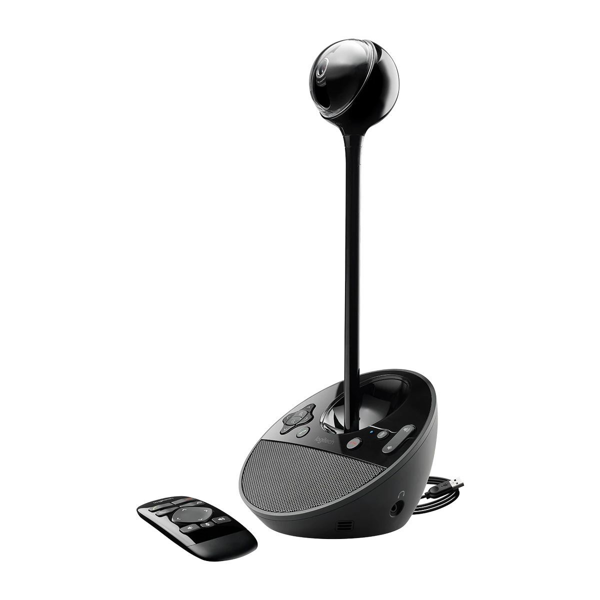Веб-камера Logitech BCC950 (камера, устройство громкой связи, пульт ДУ), Full HD, 1080p/30fps, zoom 1.2-4x, угол обзора 78°, микрофон с эхо- и шумоподавлением