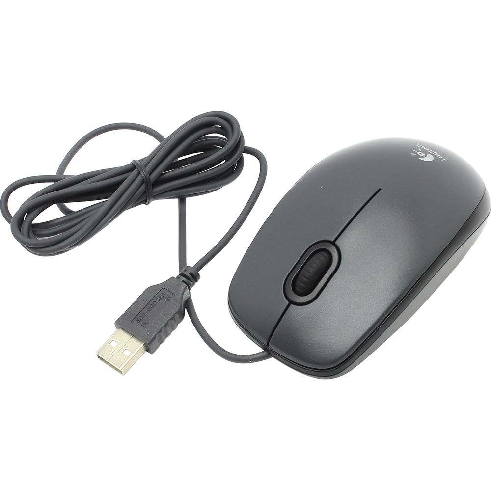 Мышь Logitech M90 Black черная, оптическая, 1000dpi, USB, 1.8м