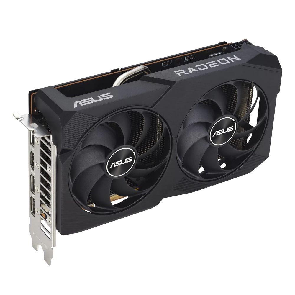 Видеокарта ASUS RX7600 DUAL V2 OC 8GB GDDR6 128bit 3xDP HDMI 2FAN RTL [DUAL-RX7600-O8G-V2]