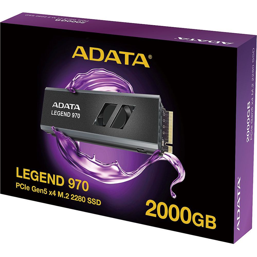 Твердотельный накопитель SSD ADATA LEGEND 970 2TB M.2 PCI-E 5.0 x4, Phison E26, R/W 10000/10000MB/s, TBW 1400