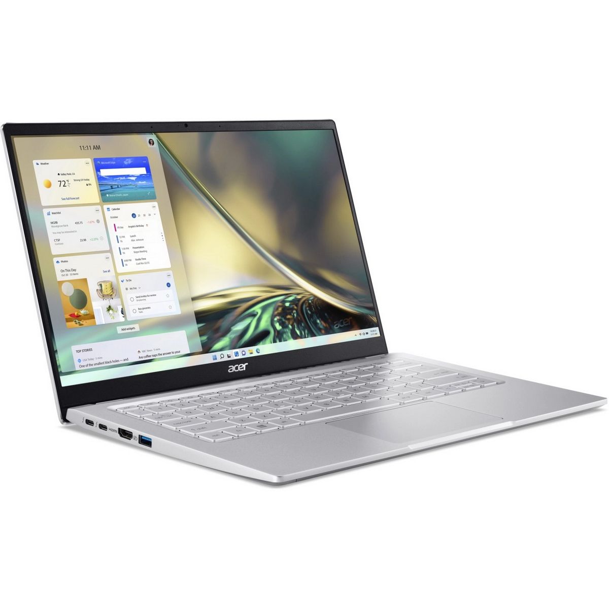 Ноутбук Acer Swift Go 14 SFG14-41-R2U2 AMD Ryzen 5 7530U/16Gb/SSD512Gb/14"/IPS/FHD/60Hz/Win11/Silver (NX.KG3CD.003)