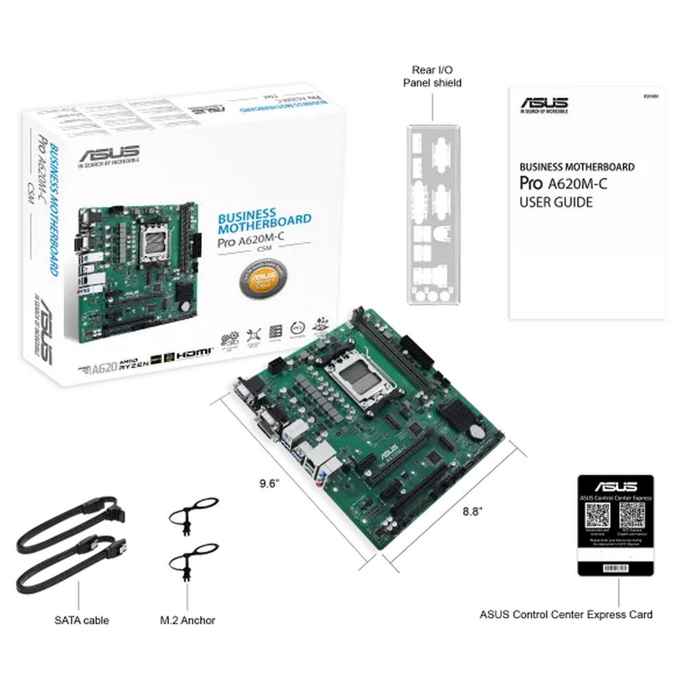 Материнская плата ASUS PRO A620M-C-CSM PRO A620M-C-CSM