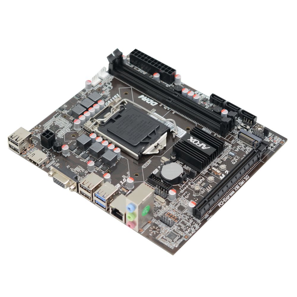 Материнская плата Afox IH310C-MA6-V4 LGA1151 mATX 2хDDR4 PCIEx16 M.2 HDMI VGA