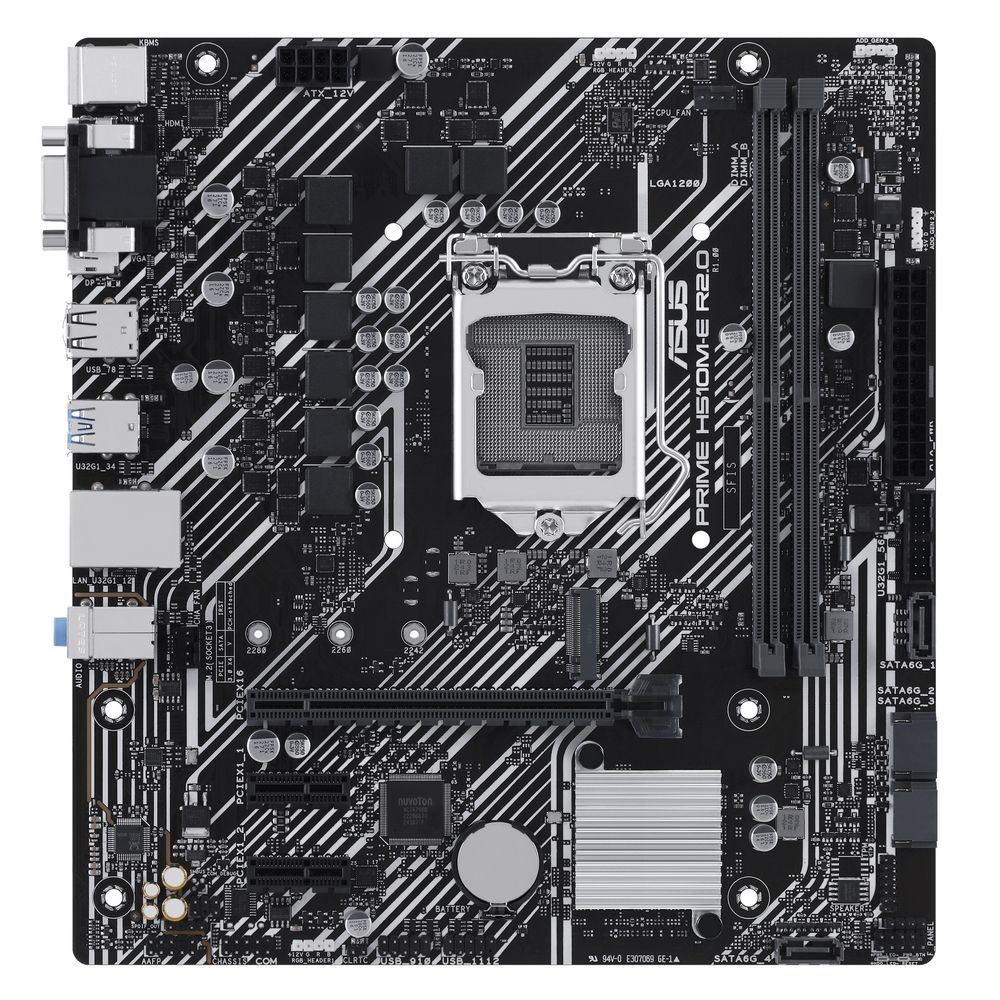 Материнская плата ASUS PRIME H510M-E R2.0 /LGA1200,H470,M.2,DP,HDMI,AURA,MB