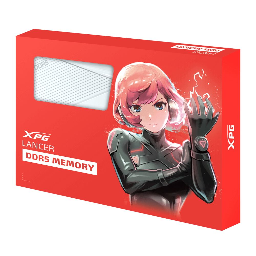 Модуль памяти ADATA 16GB DDR5 5200 DIMM XPG Lancer 2*8, 1.25V, CL38-38-38, On-Die ECC, Power Management IC, white