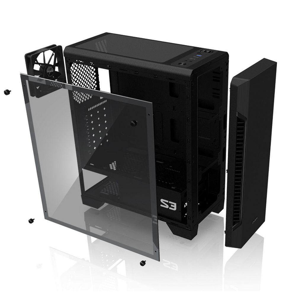Корпус Zalman S3 ATX Mid Tower PC Case, 120mm fan