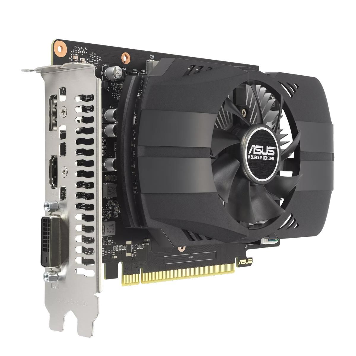 Видеокарта ASUS GTX1630 PHOENIX EVO 4GB GDDR6 64bit DVI DP HDMI 1FAN RTL [PH-GTX1630-4G-EVO]