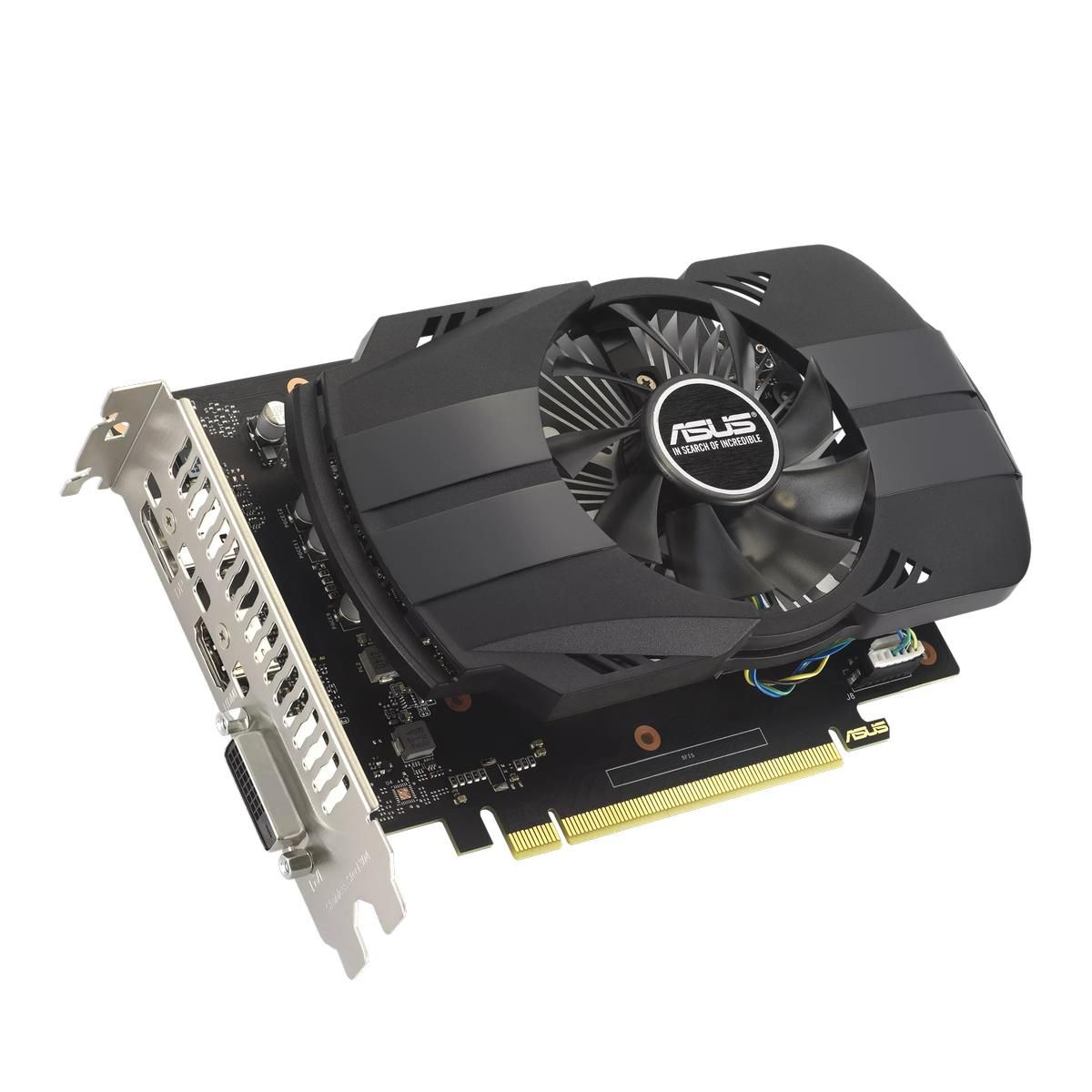 Видеокарта ASUS GTX1630 PHOENIX EVO 4GB GDDR6 64bit DVI DP HDMI 1FAN RTL [PH-GTX1630-4G-EVO]
