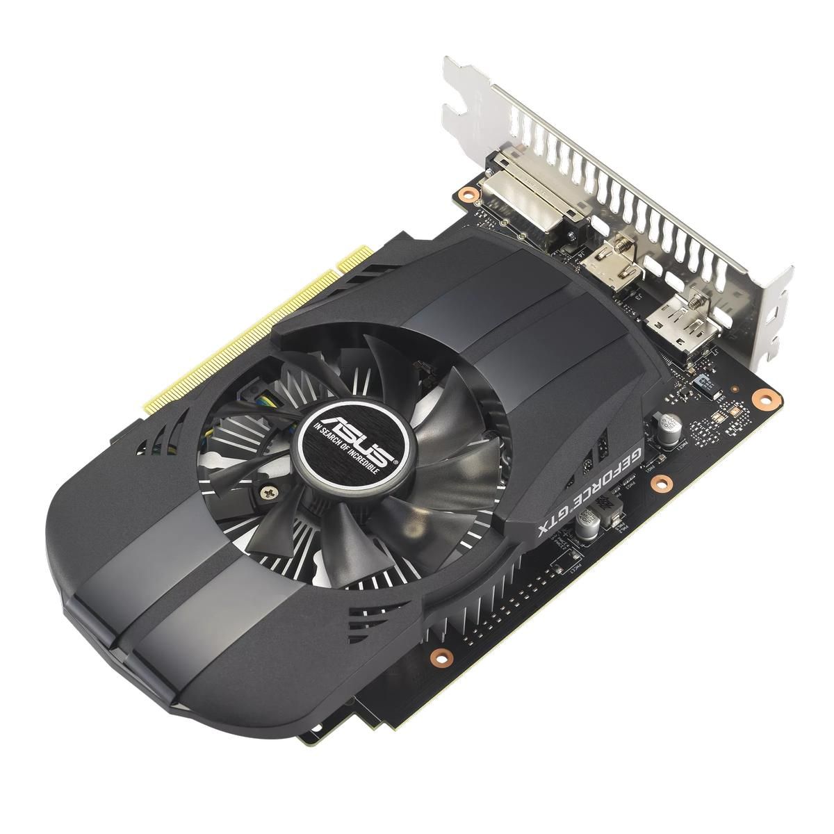 Видеокарта ASUS GTX1630 PHOENIX EVO 4GB GDDR6 64bit DVI DP HDMI 1FAN RTL [PH-GTX1630-4G-EVO]