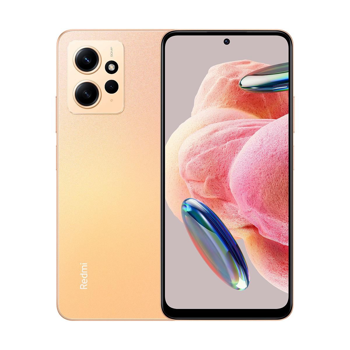 23021RAA2Y - Смартфон Xiaomi Redmi Note 12 4+128 GB Sunrise Gold  (23021RAA2Y)