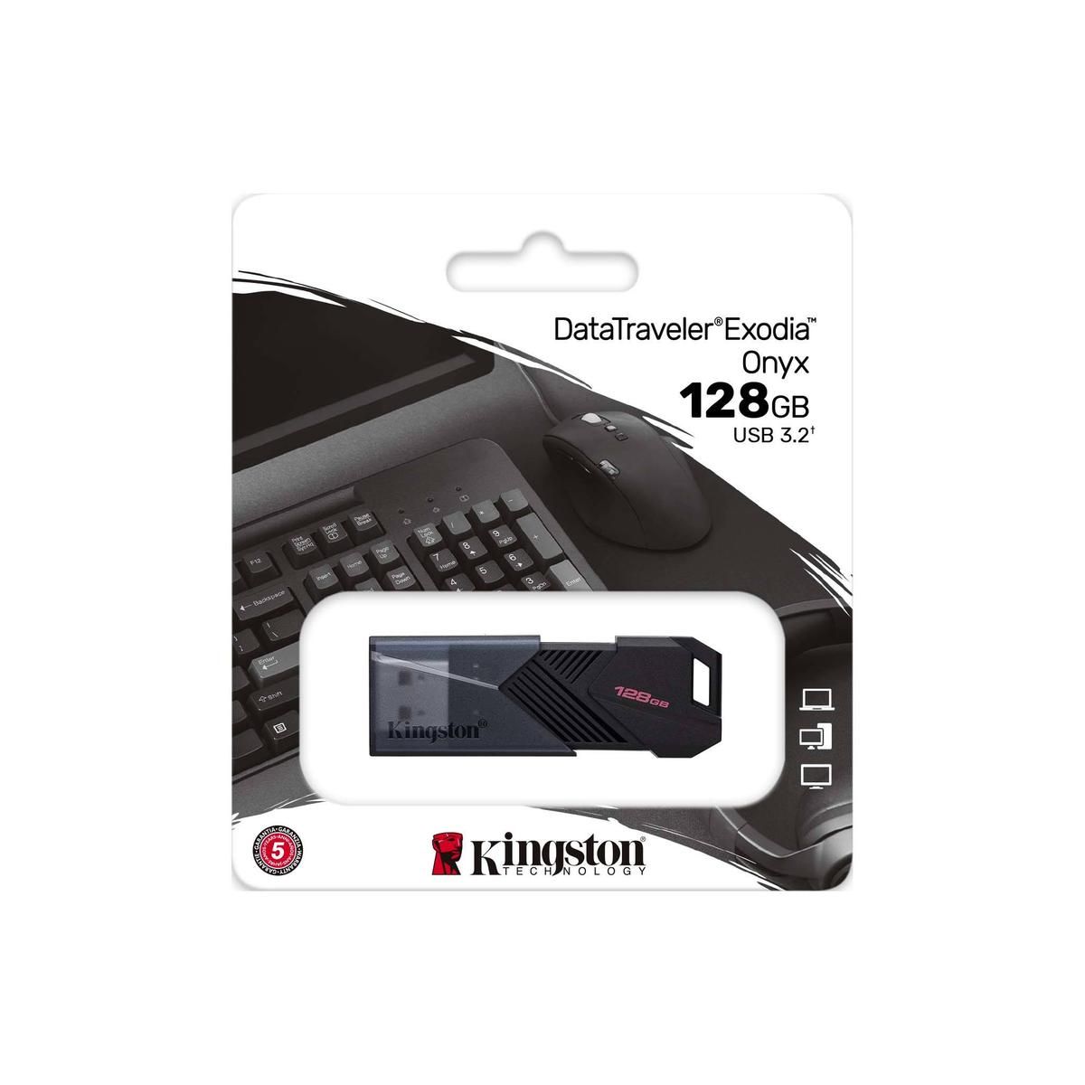 USB накопитель Kingston 128GB DataTraveler Exodia Onyx