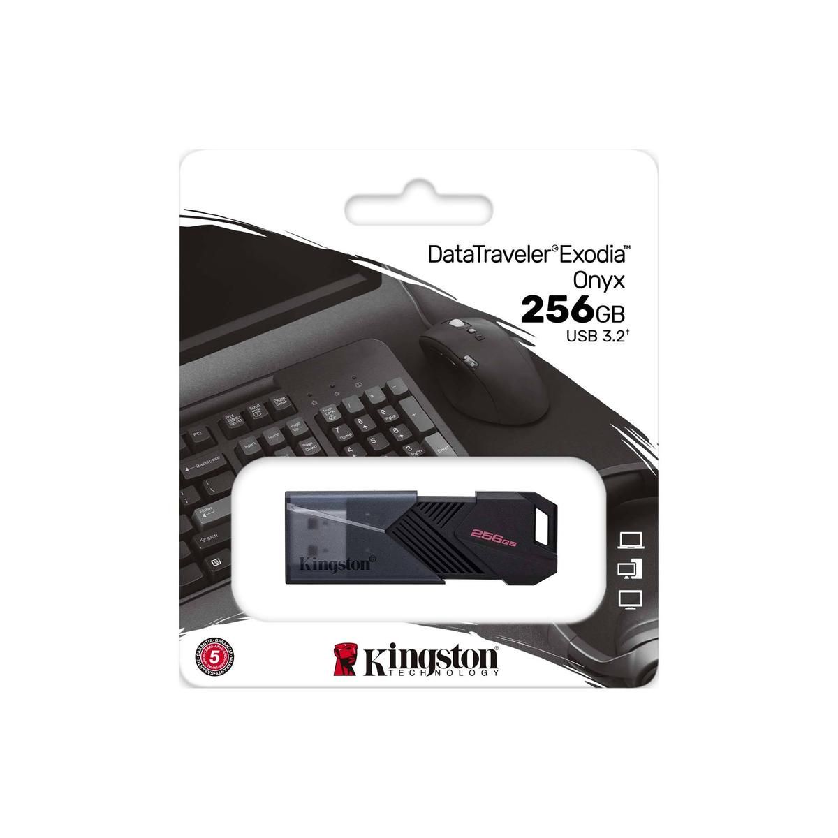 USB накопитель Kingston 256GB DataTraveler Exodia Onyx
