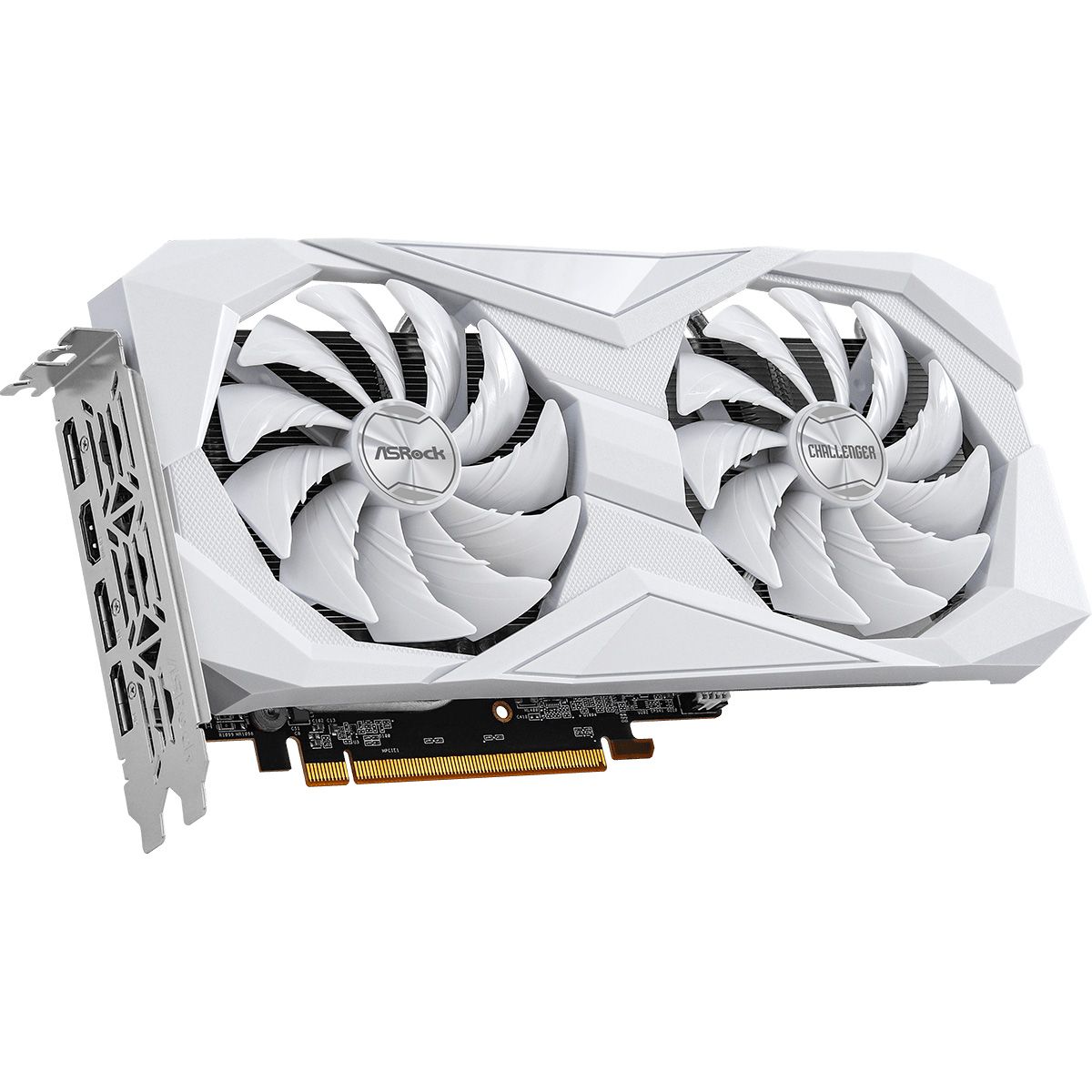 Видеокарта ASRock RX6600 CHALLENGER WHITE 8GB GDDR6 3xDP HDMI 2FAN RTL