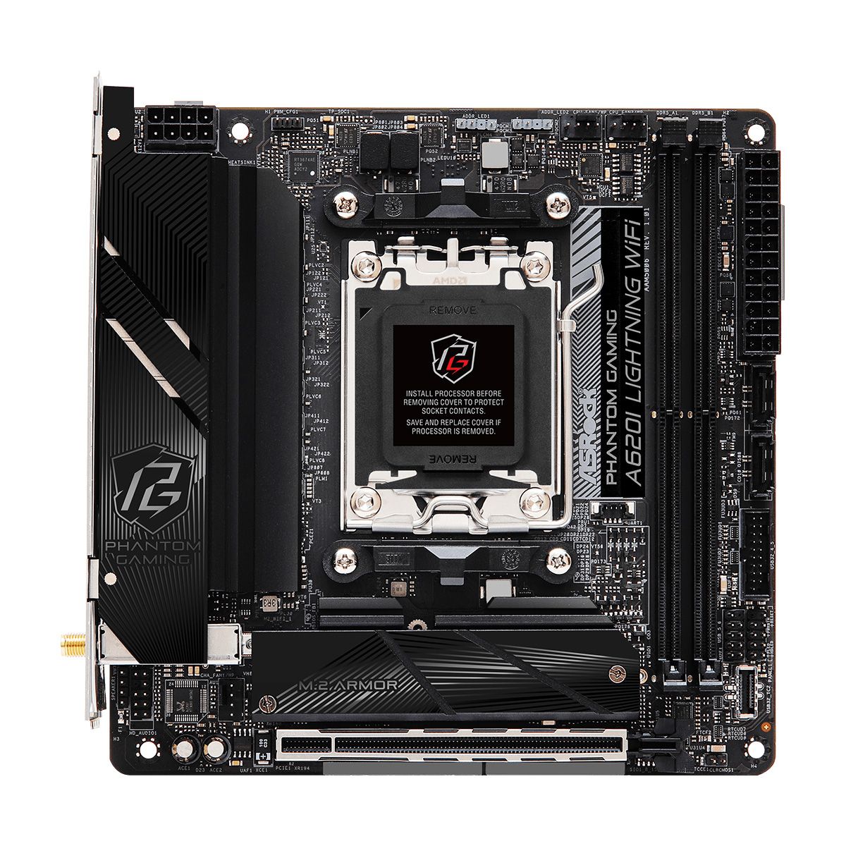 Материнская плата ASRock A620I LIGHTNING WIFI, RTL