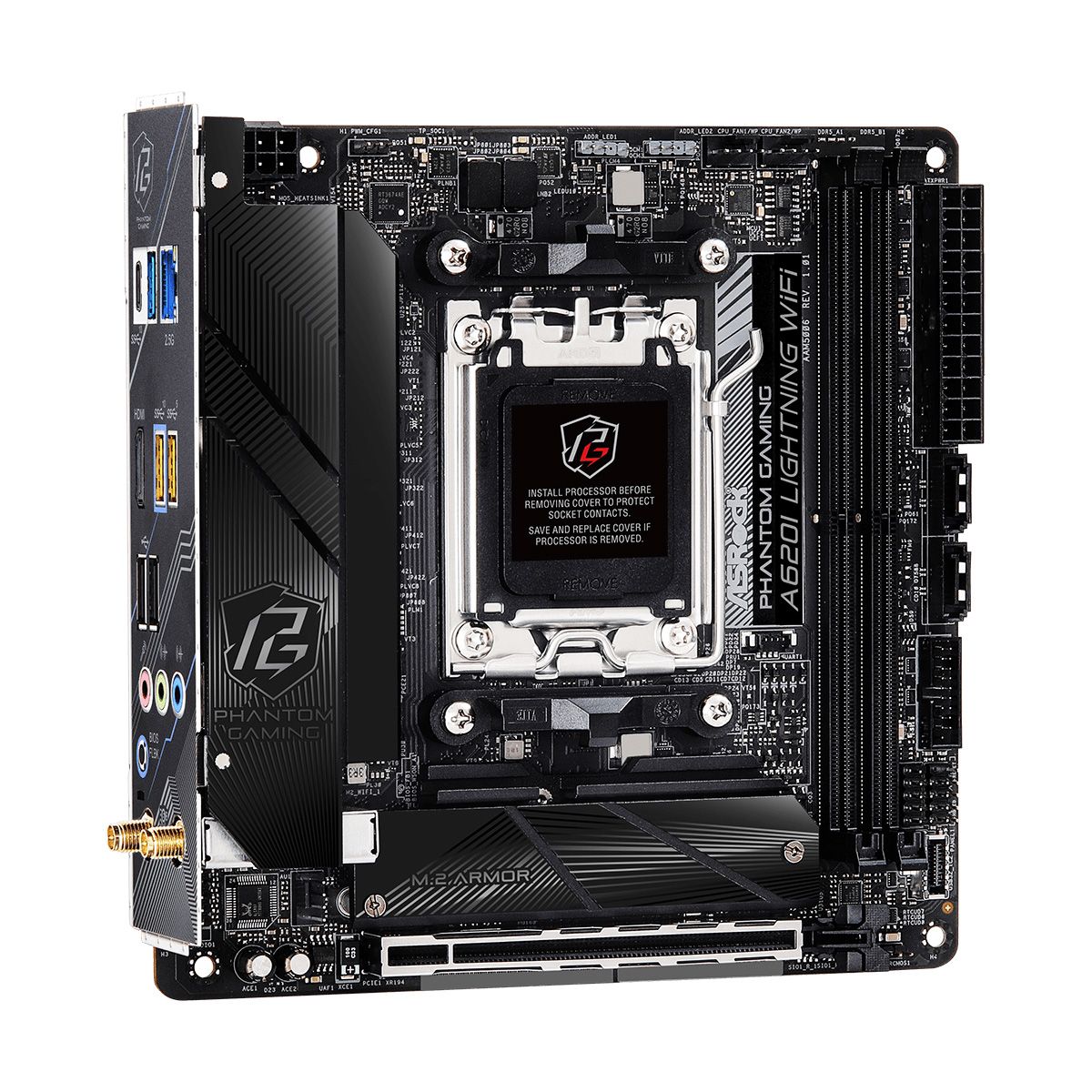 Материнская плата ASRock A620I LIGHTNING WIFI, RTL