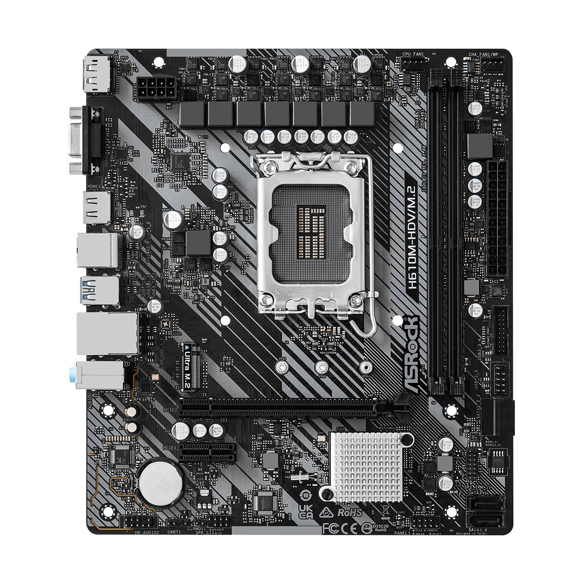 Материнская плата ASRock H610M-HDV/M.2 R2.0, RTL