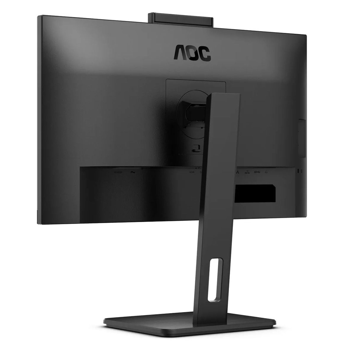 Монитор AOC 23.8" 24P3QW Black (IPS, 1920x1080, 2xHDMI+DP, USB Hub, 4 ms, 178°/178°, 300 cd/m, 50M:1 (1000:1), 75Hz, MM, Camera, Pivot)