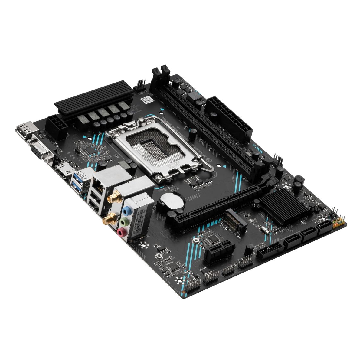 Материнская плата Maxsun MS-H610M 666 WIFI6 D5 H610, LGA1700, 2*DDR5, 1*PCIEx16, 1*PCIEx1, 1*M.2, 4*USB3.2Gen1, 5*USB2.0, 3*SATA3.0, 1G, VGA, HDMI, M-ATX, RTL