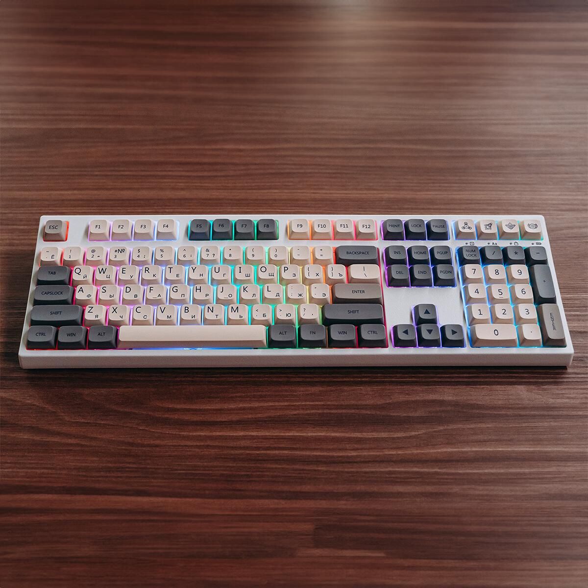 Клавиатура Epomaker EP108 Keyboard, Gateron Blue, White, Enlightment