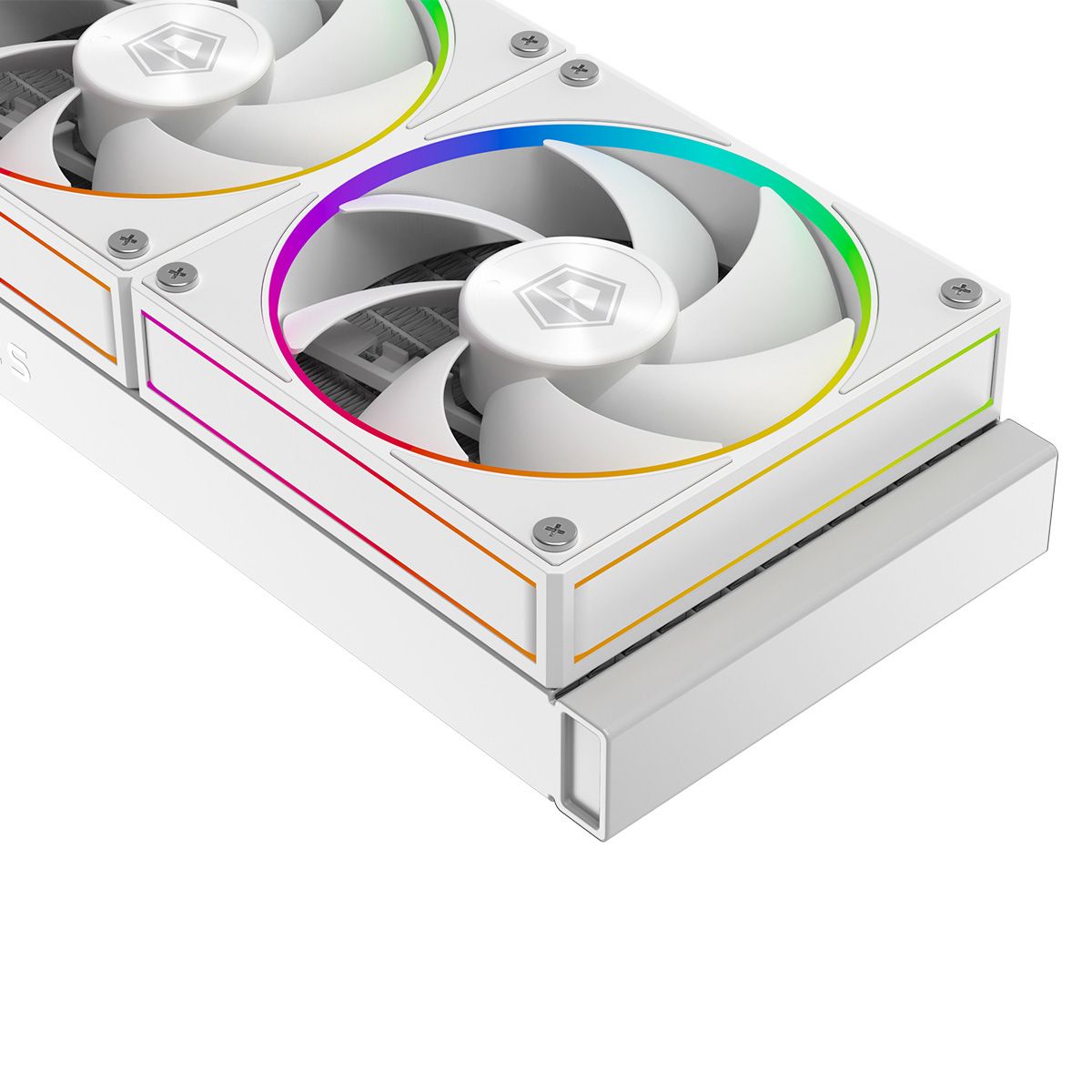 Комплект водяного охлаждения ID-COOLING SL240 WHITE LGA20XX/1700/1200/115X/AM5/AM4 (4шт/кор,TDP 260W PWM, LCD Display, DUAL FAN 120mm, белый) RET
