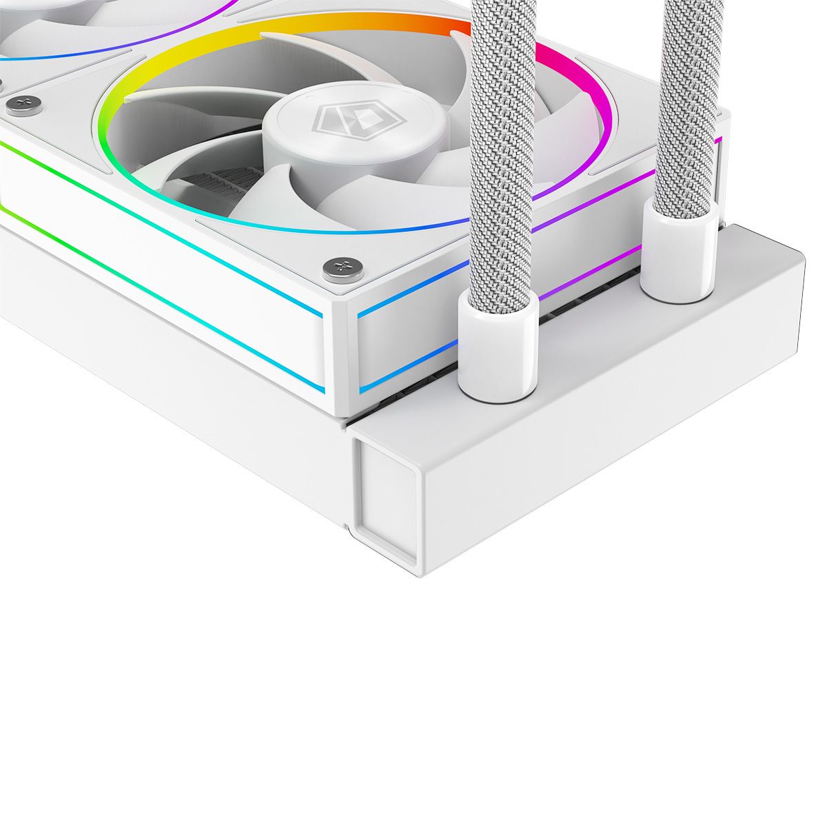 Комплект водяного охлаждения ID-COOLING SL240 WHITE LGA20XX/1700/1200/115X/AM5/AM4 (4шт/кор,TDP 260W PWM, LCD Display, DUAL FAN 120mm, белый) RET