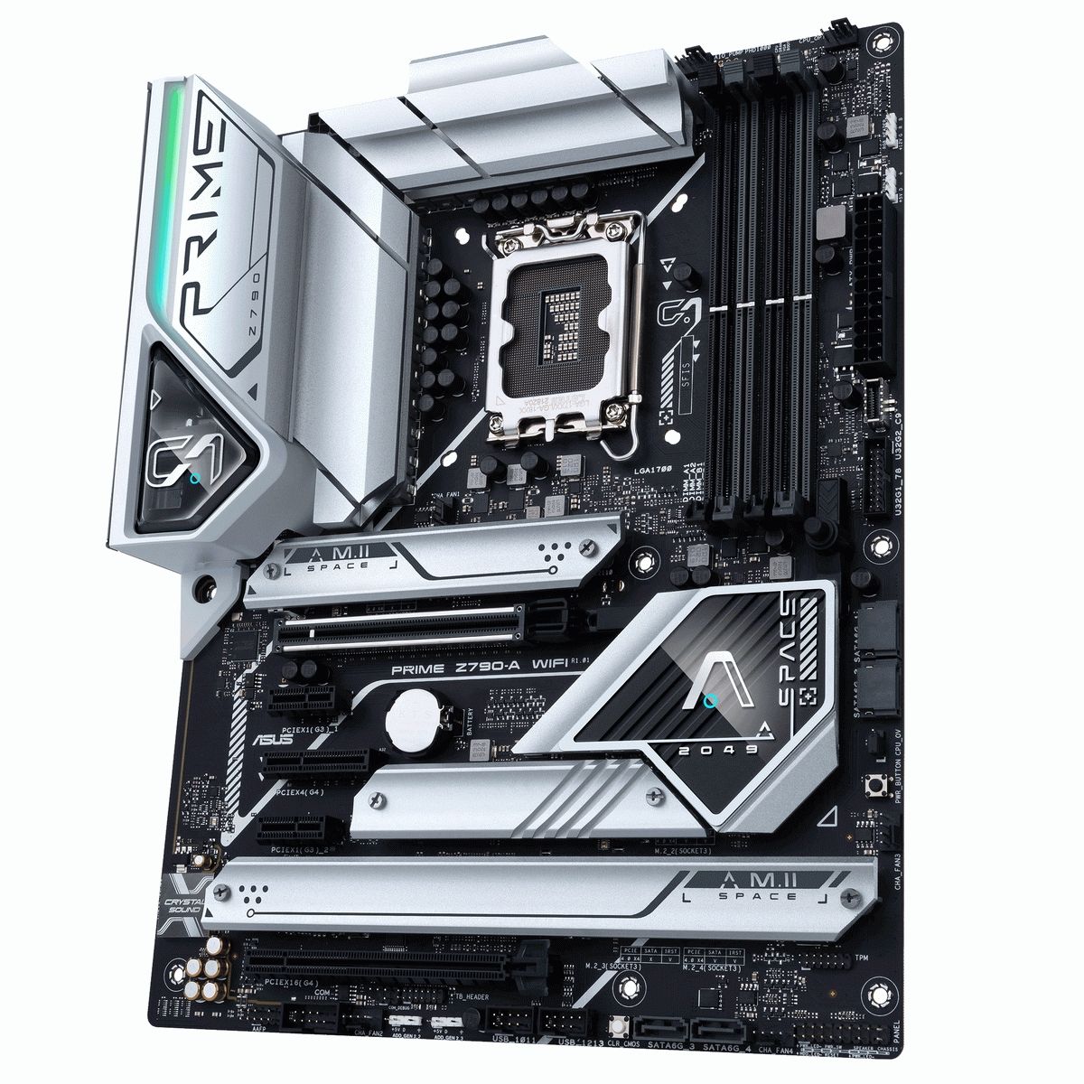 Материнская плата ASUS PRIME Z790-A WIFI LGA1700 ATX 4xDDR5 2xPCIEx16 PCIEx4 2xPCIEx1 4xM.2 2хUSB-C DP HDMI 2.5GLAN Wi-Fi 6Е