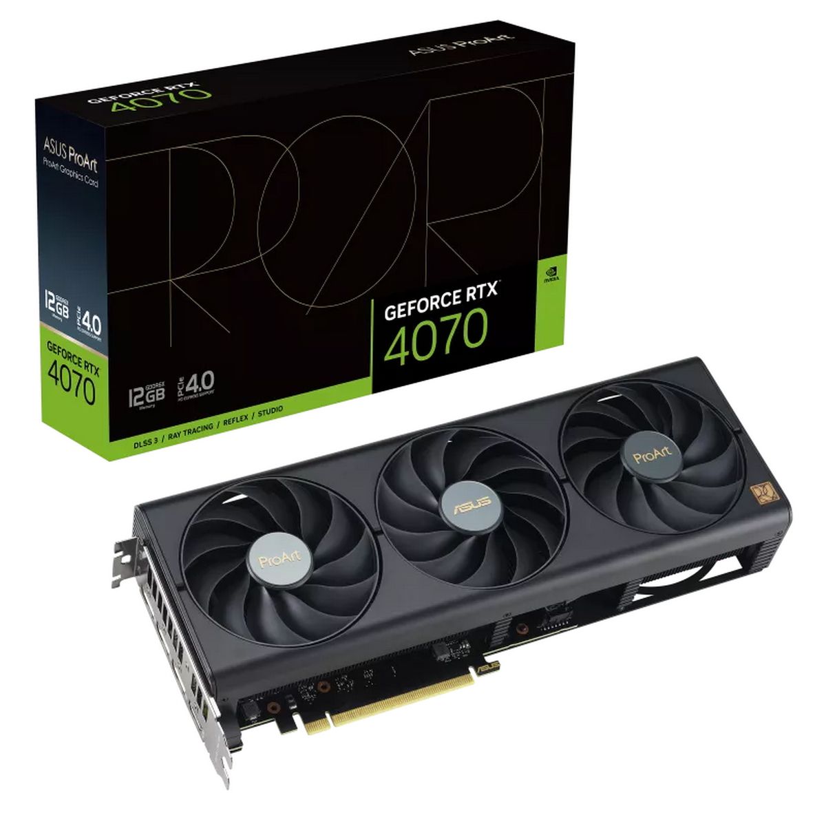 Видеокарта ASUS PROART-RTX4070-12G /RTX4070,HDMI,DP*3,12G,D6X