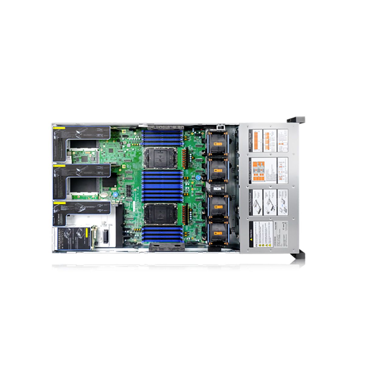 Платформа системного блока Gooxi SL201-D12R-NV-G4 2U Direct-attached Backplane 12_2.5/3.5 SAS/SATA/NVMe Hard Drive Bay Eagle-stream Server Barebone, 800W CRPS, w/o rail kit