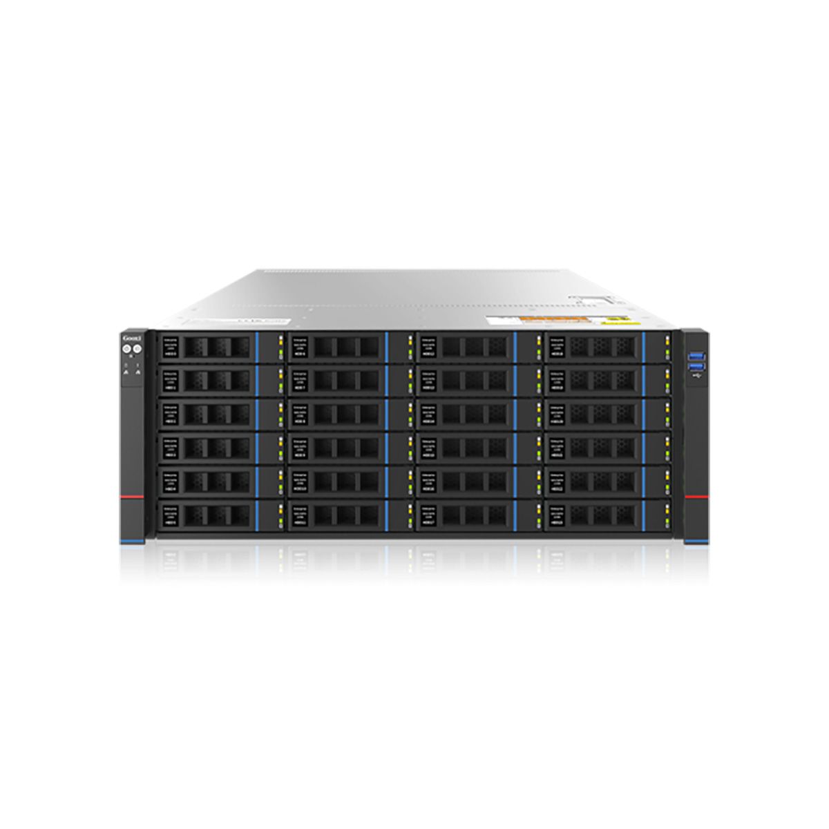 Платформа системного блока Gooxi SL401-D24RE-G3 4U Expander Backplane 24_2.5/3.5 SAS/SATA Hard Drive Bay Whitley Server Barebone, 800W CRPS, w/o rail kit
