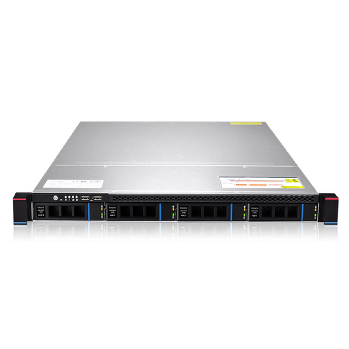 Платформа системного блока Gooxi ASR101-S04R AMD 1st/2nd/3rd Gen 1U Direct-attached Backplane 4_2.5/3.5 SAS/SATA Hard Drive Bay Server Barebone (1P/standard type), 650W CRPS, w/o rail kit