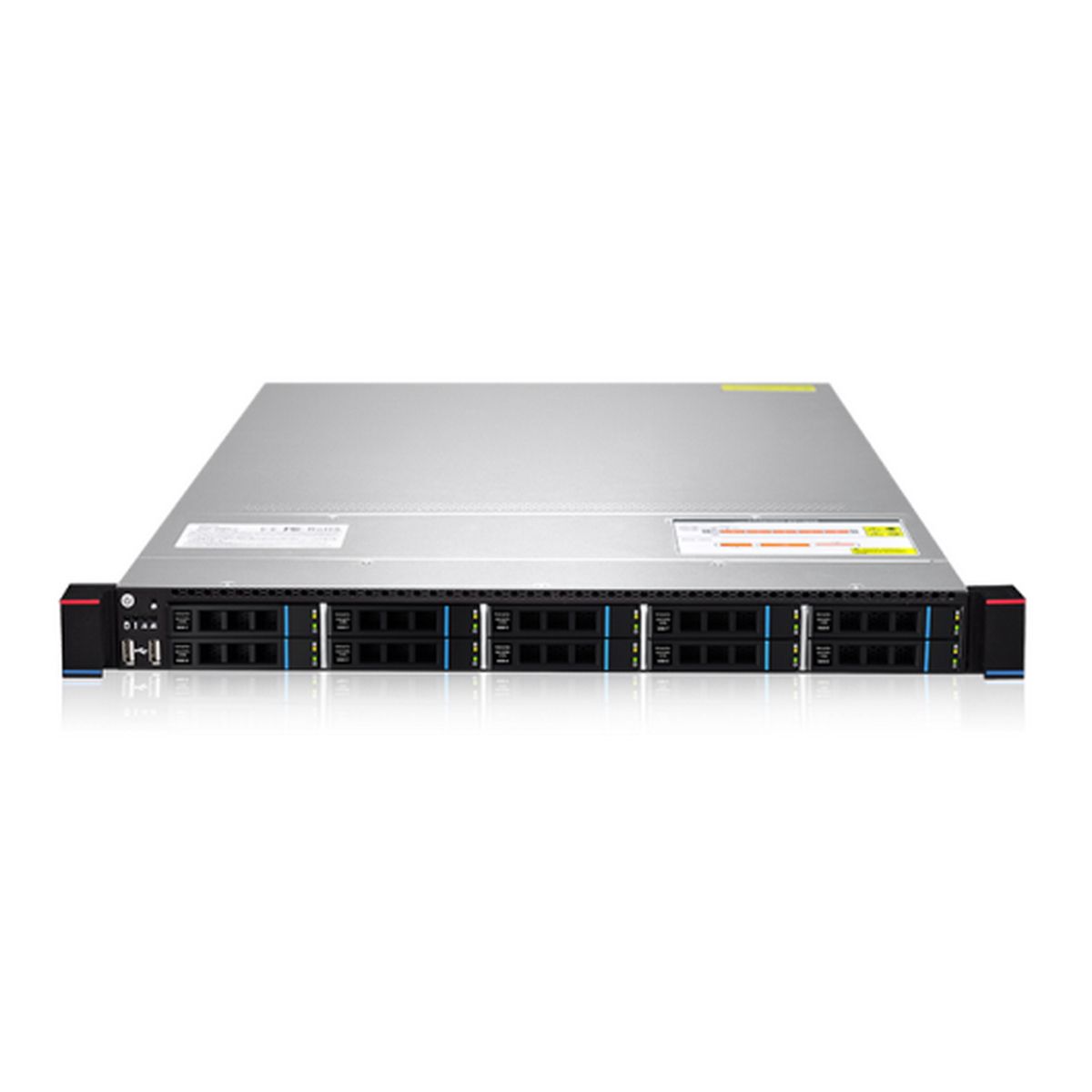 Платформа системного блока Gooxi ASR101-S10R AMD 1st/2nd/3rd Gen 1U Direct-attached Backplane 10_2.5'' SAS/SATA Hard Drive Bay Server Barebone (1P/standard type), 650W CRPS, w/o rail kit