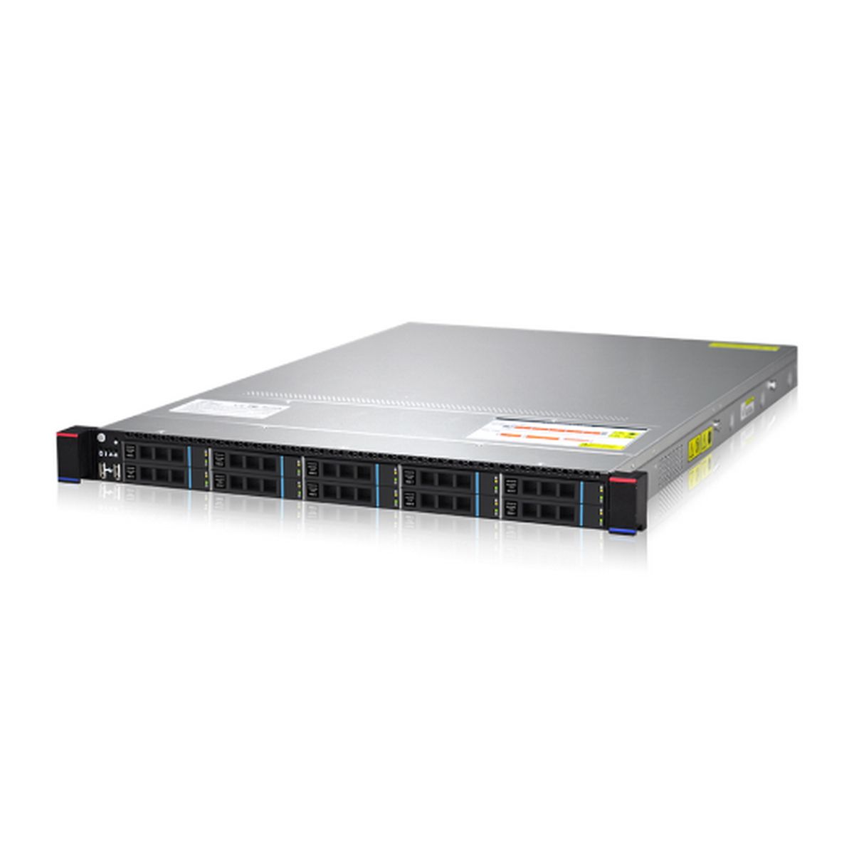 Платформа системного блока Gooxi ASR101-S10R AMD 1st/2nd/3rd Gen 1U Direct-attached Backplane 10_2.5'' SAS/SATA Hard Drive Bay Server Barebone (1P/standard type), 650W CRPS, w/o rail kit