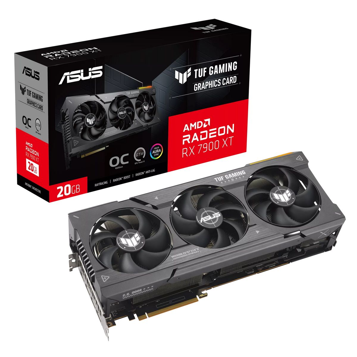 90YV0IV1-M0NA00 - Видеокарта ASUS TUF-RX7900XT-O20G GAMING  /RX7900XT,HDMI*1,DP*3,20G,D6