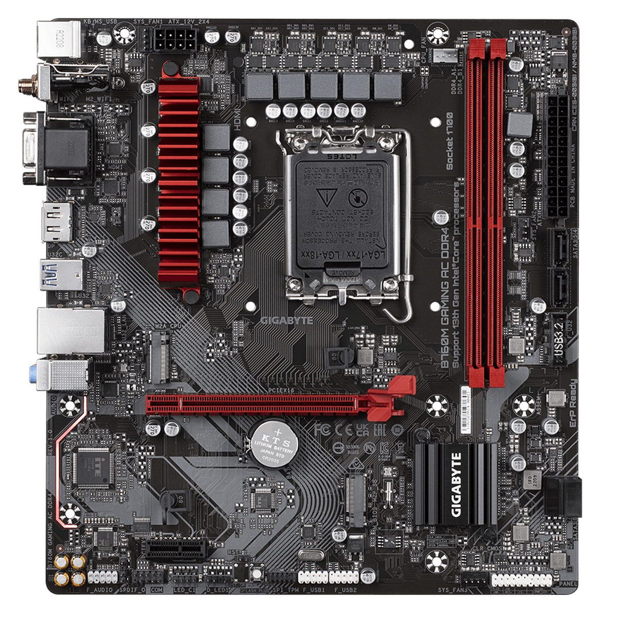 Материнская плата Gigabyte B760M GAMING AC DDR4, RTL