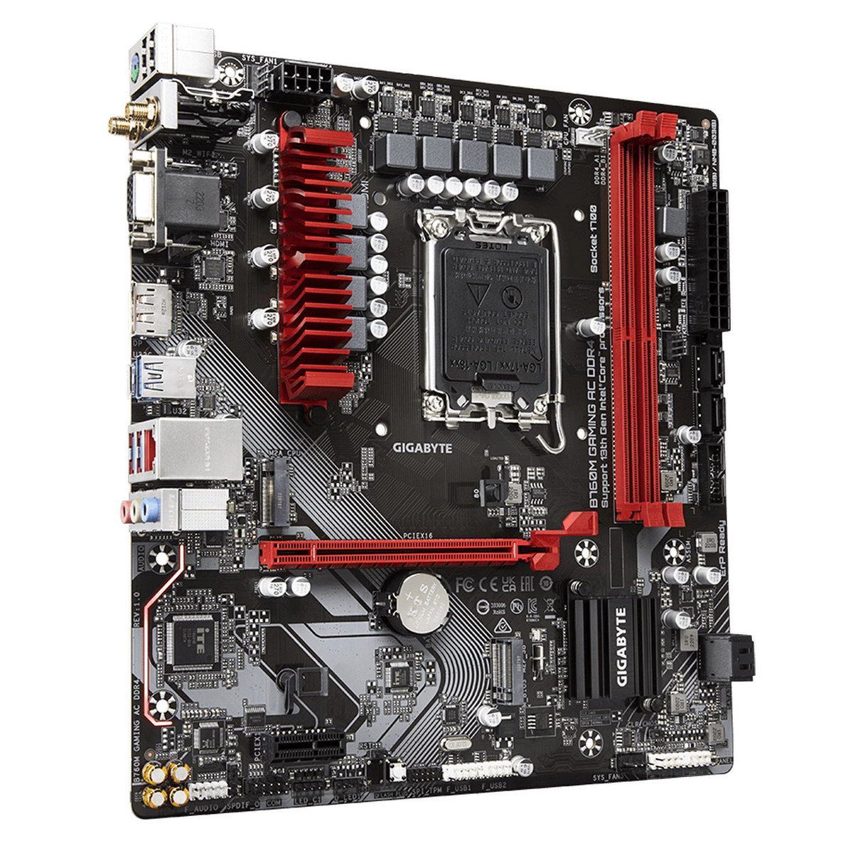 Материнская плата Gigabyte B760M GAMING AC DDR4, RTL