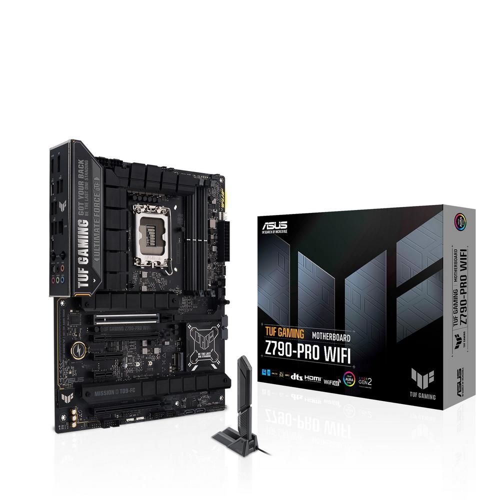 Материнская плата ASUS TUF GAMING Z790-PRO WIFI LGA1700 ATX 4xDDR5 3xPCIEx16 PCIEx4 PCIEx1 4xM.2 2хUSB-C DP HDMI 2.5GLAN Wi-Fi 6Е