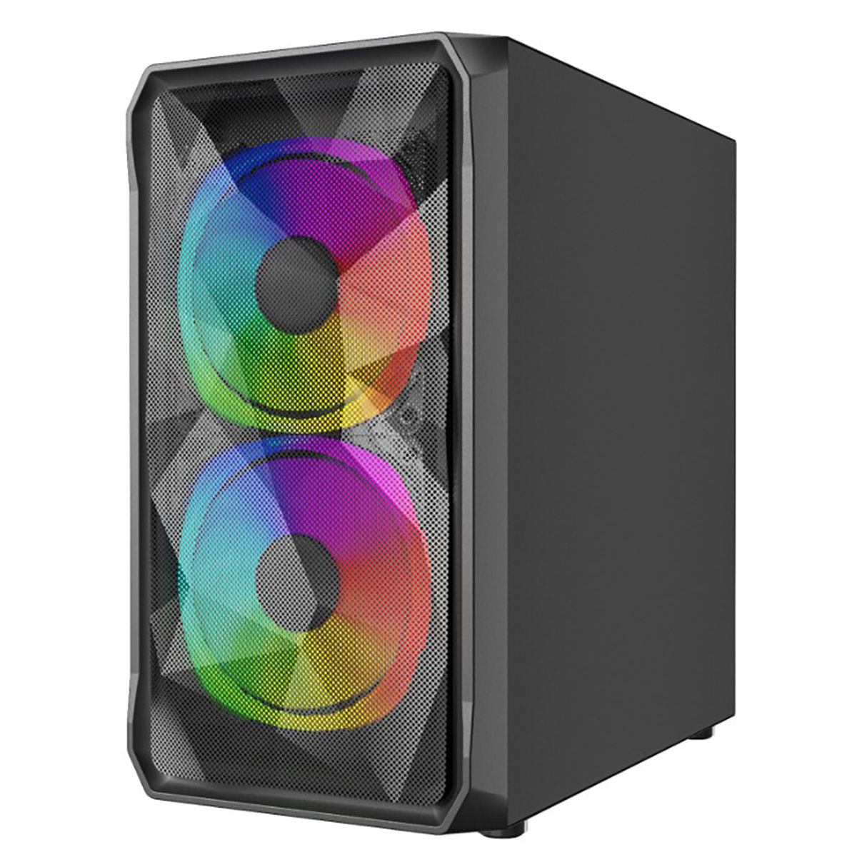 Корпус Powercase Mistral Micro A3B ARGB, Tempered Glass, 2x 140mm ARGB PWM+1x 120mm ARGB PWM, чёрный, mATX (CMMAB-A3)