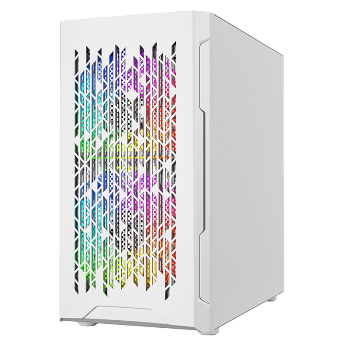 Корпус Powercase Mistral Micro D3W ARGB, Tempered Glass, 2x 140mm ARGB PWM+1x 120mm ARGB PWM, белый, mATX (CMMDW-A3)