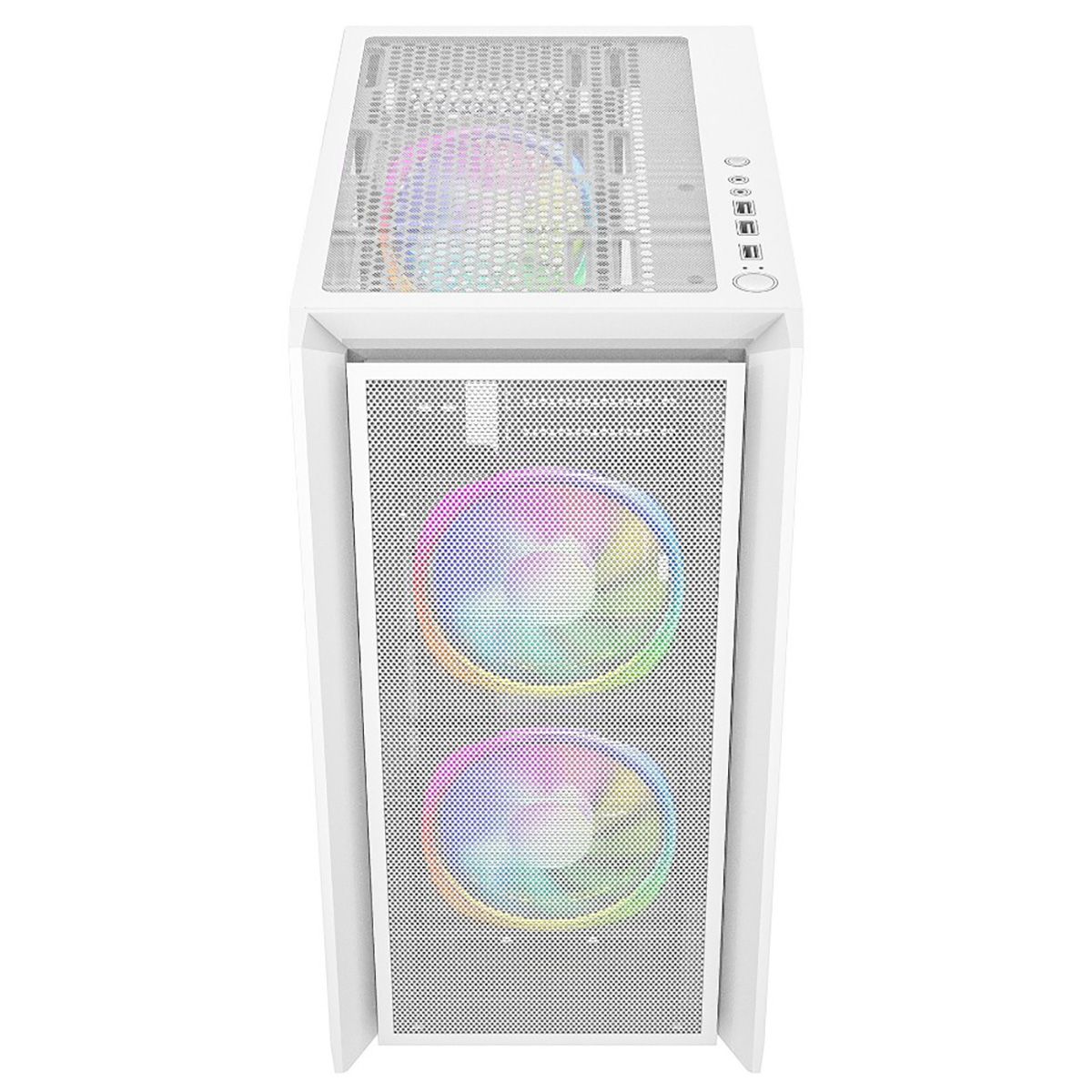 Корпус Powercase Alisio Micro Z3W ARGB, Tempered Glass, 3x 120mm ARGB fan, белый, mATX (CAMZW-A3)
