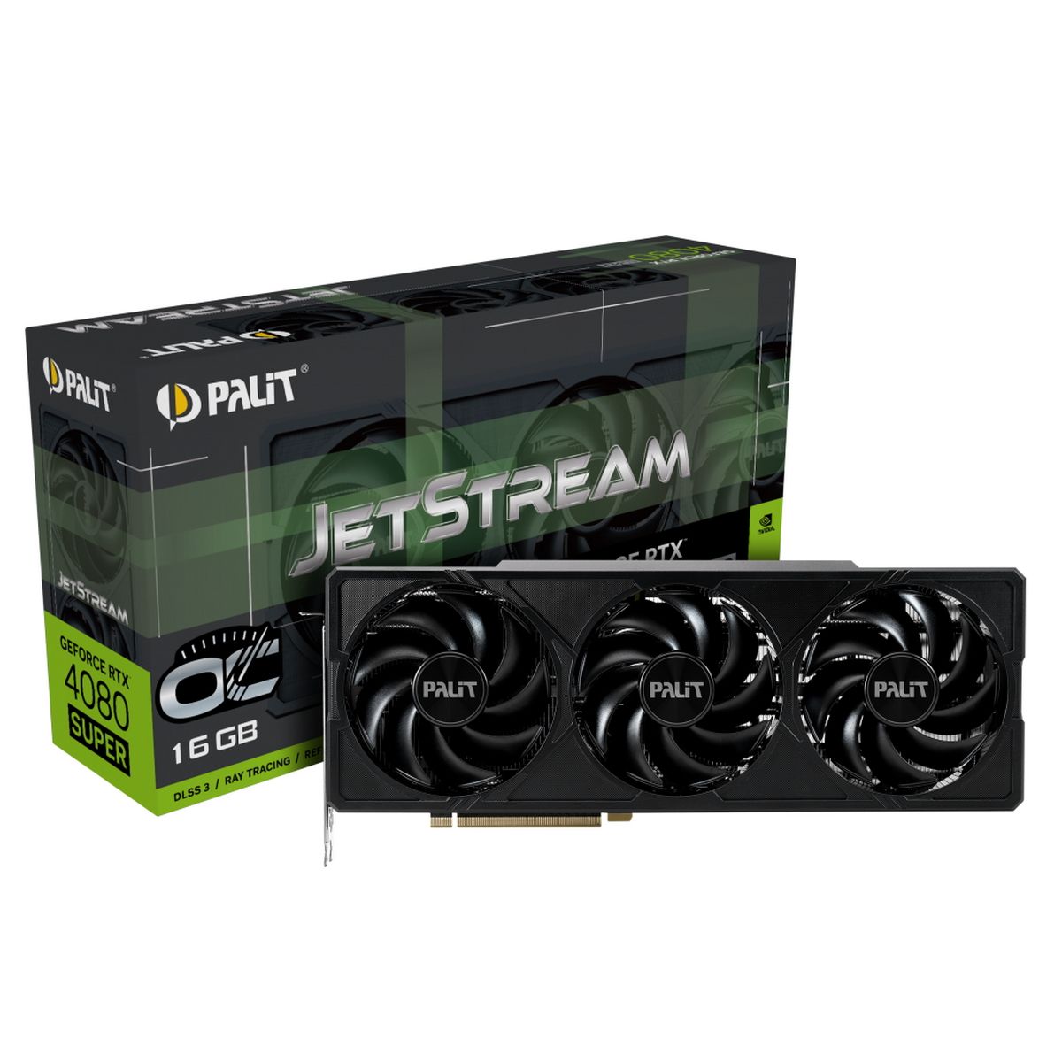 Видеокарта Palit RTX4080SUPER JETSTREAM OC 16GB GDDR6X 256-bit DPx3b HDMI 3FAN RTL