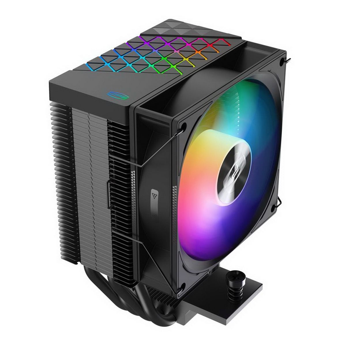 Вентилятор PCCooler Кулер PCCooler R400 ARGB BK S115X/1200/1700/AM4/AM5 (TDP 180W, 90mm ARGB Fan, 4 тепловые трубки 6мм, 650-2200RPM, 28,3dBa)
