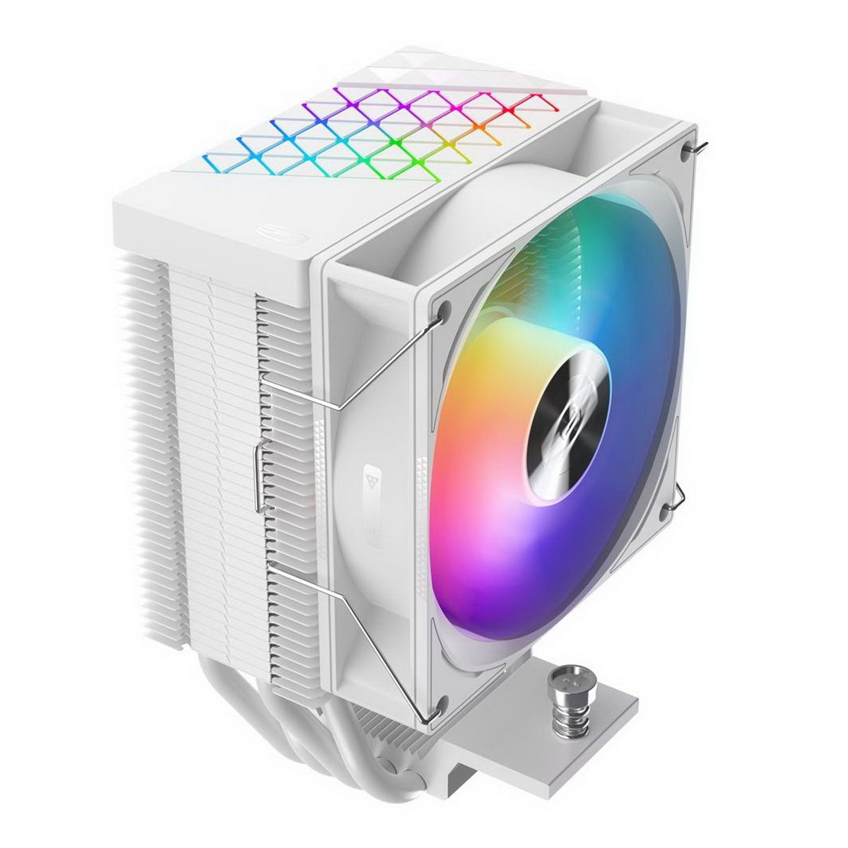 Вентилятор PCCooler Кулер PCCooler R400 ARGB WH S115X/1200/1700/AM4/AM5 (TDP 180W, 90mm ARGB Fan, 4 тепловые трубки 6мм, 650-2200RPM, 28,3dBa)