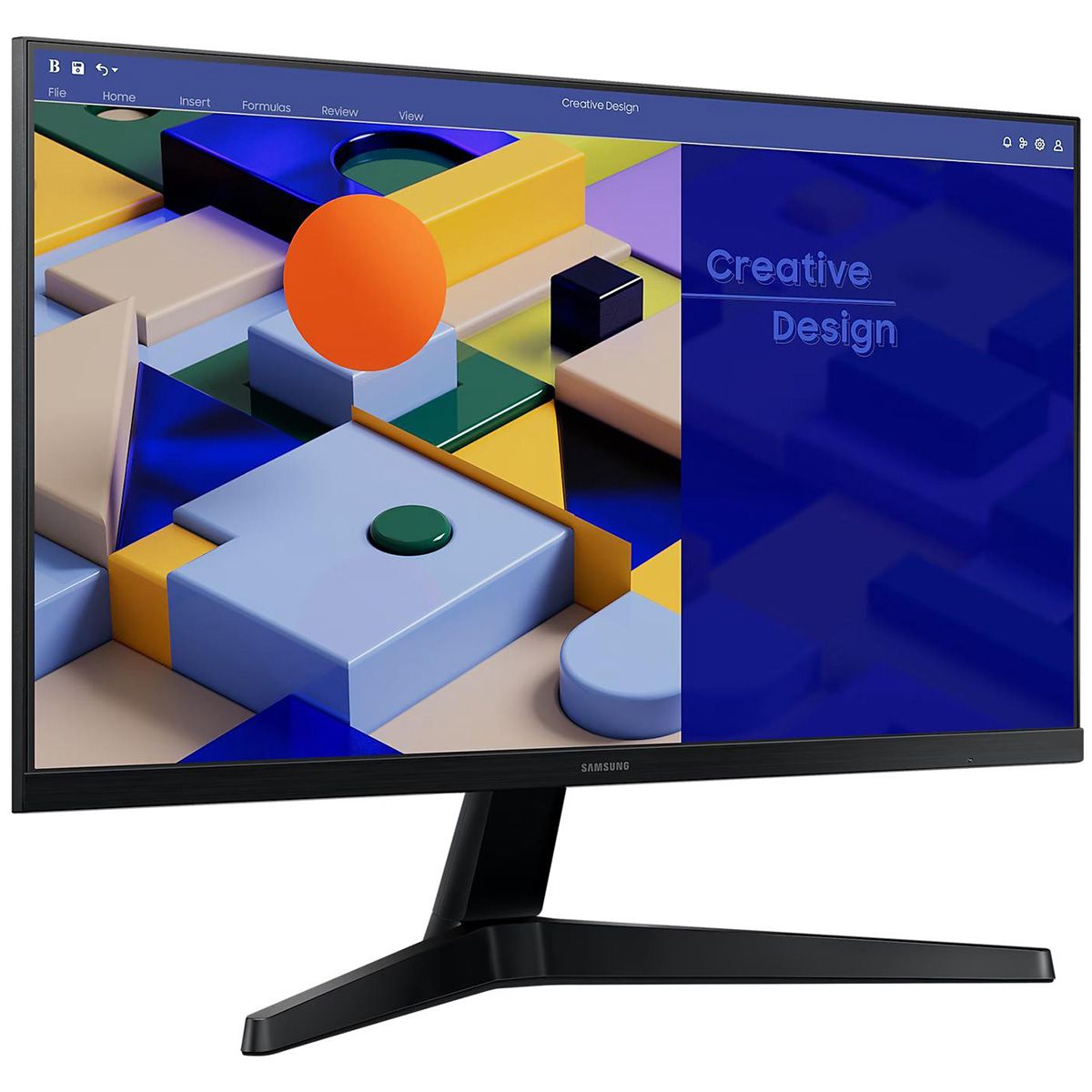 Монитор Samsung 23.8" S24C310EAI Black (IPS, 1920x1080, D-Sub+HDMI, 5 ms, 178°/178°, 250 cd/m, 1000:1, 75Hz)