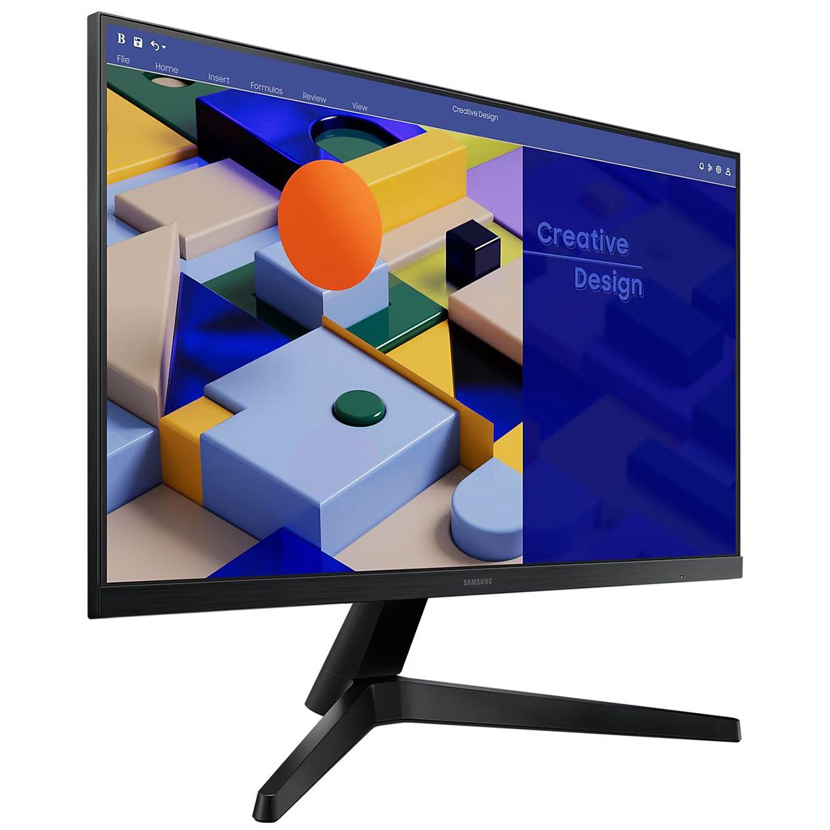 Монитор Samsung 23.8" S24C310EAI Black (IPS, 1920x1080, D-Sub+HDMI, 5 ms, 178°/178°, 250 cd/m, 1000:1, 75Hz)