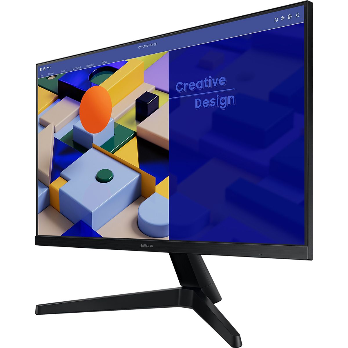 Монитор Samsung 23.8" S24C310EAI Black (IPS, 1920x1080, D-Sub+HDMI, 5 ms, 178°/178°, 250 cd/m, 1000:1, 75Hz)