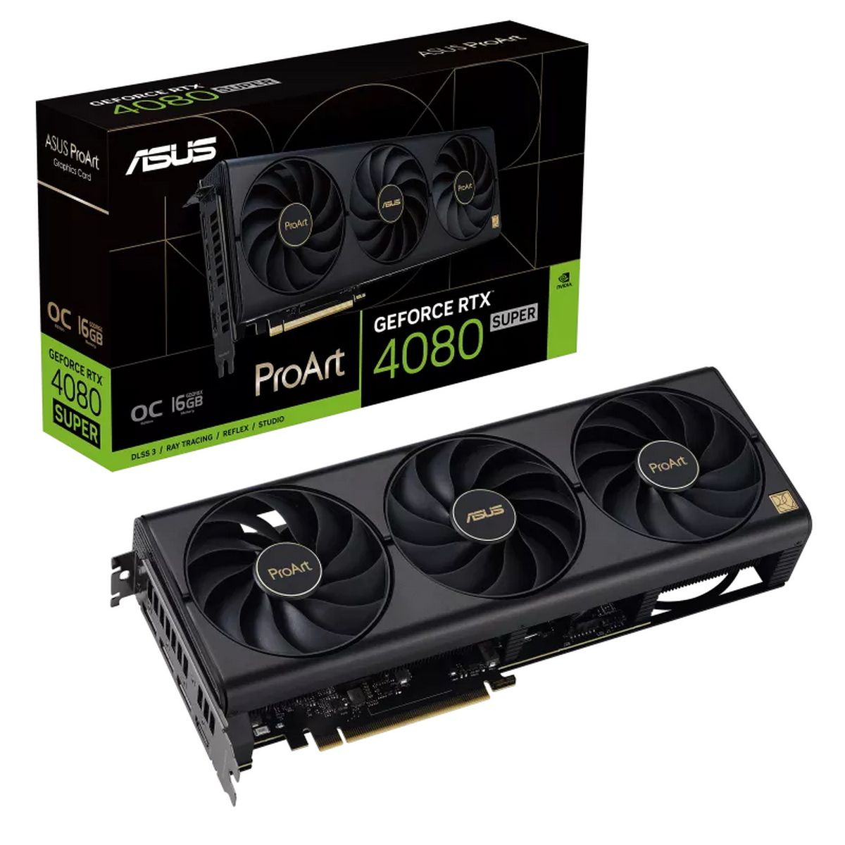 Видеокарта ASUS PROART-RTX4080S-O16G /RTX4080S,HDMI*1,DP*3,16G,D6X