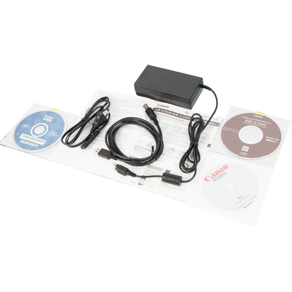Canon imageFORMULA DR-C240 A4, Сканер, Протяжный, Цветная, (чб)45стр/мин, (цвет)30стр/мин, 600x600dpi, 60АПД, USB/Duplex 0651C003