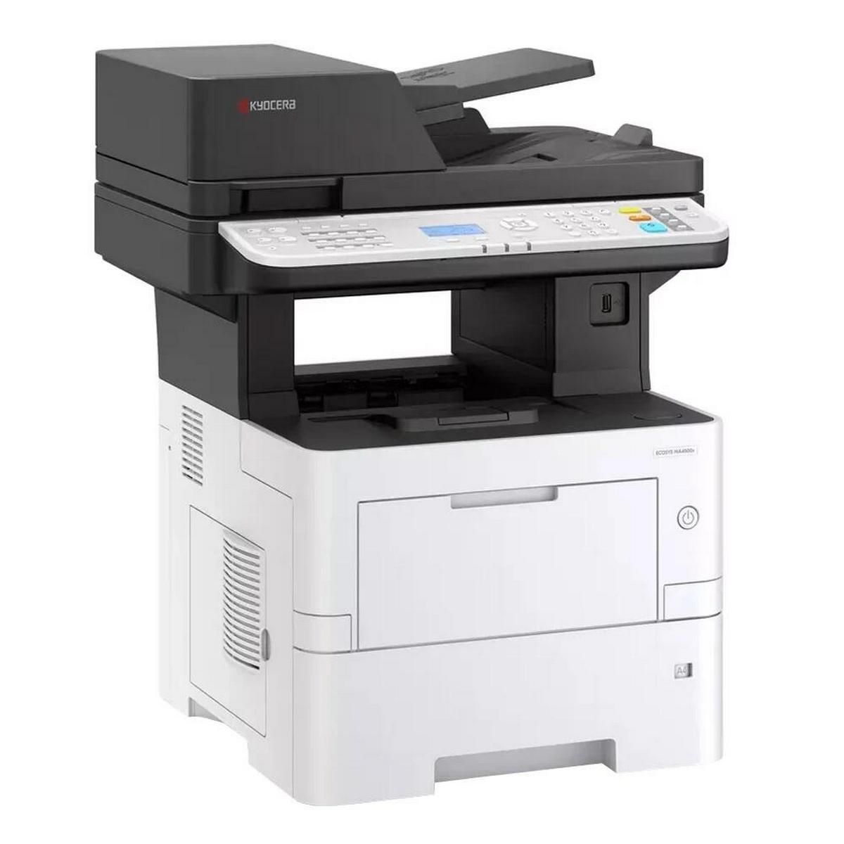 МФУ Kyocera ECOSYS MA4500x (P/S/C, черно-белая печать, А4, 45 стр/мин, 1200 х 1200 dpi, duplex, 1 024 МБ, USB 2.0, Gigabit Ethernet)